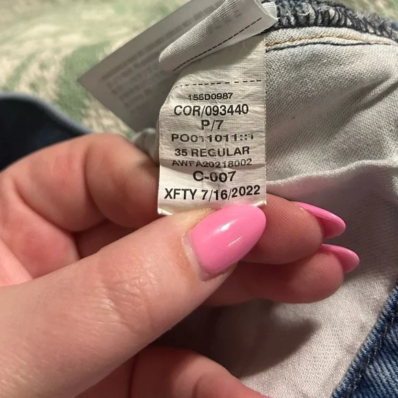 Abercrombie and Fitch Curve Love Ultra High Rise 90s Straight Jean Women’s Sz 20 - Picture 7 of 8